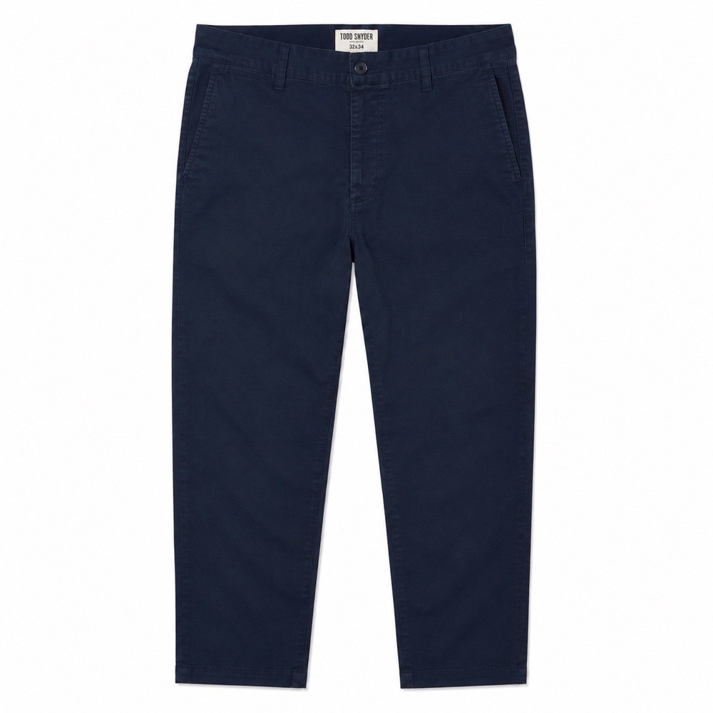 Todd Snyder Pants Mens 32x34 Selvedge Chino Japanese Fabric Navy Blue Trousers